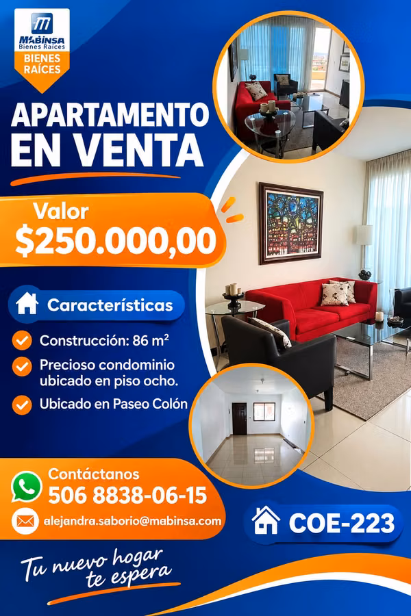 COE-223 Habitat Condo in Building in Paseo Colon.