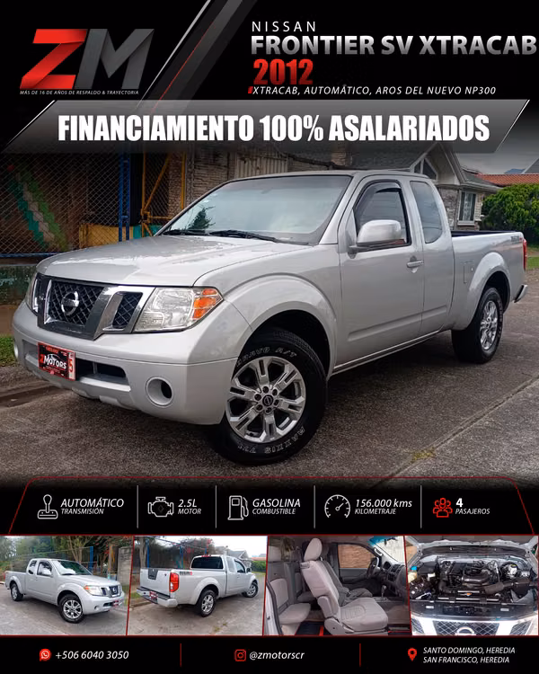NISSAN FRONTIER SV XTRACAB 2012