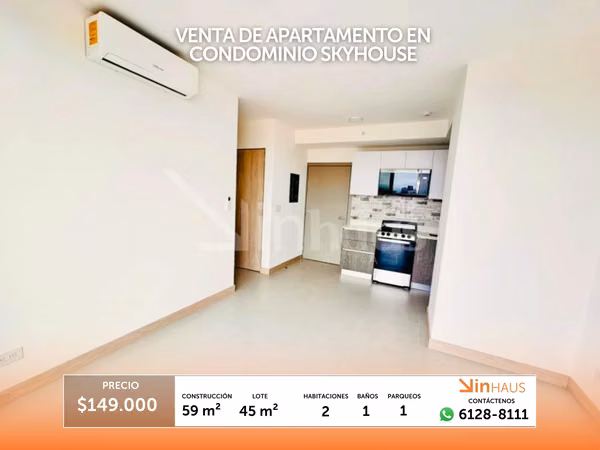 Apartment sale in Skyhouse condo, Paso Ancho -EU