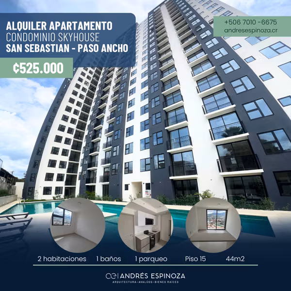 AE ARQUITECTURA | ALQUILER APARTAMENTO CONDOMINIO SKYHOUSE AE 1279