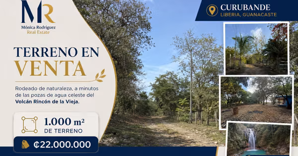 Terreno en venta con Agua y Luz en Curubandé, Liberia Guanacaste