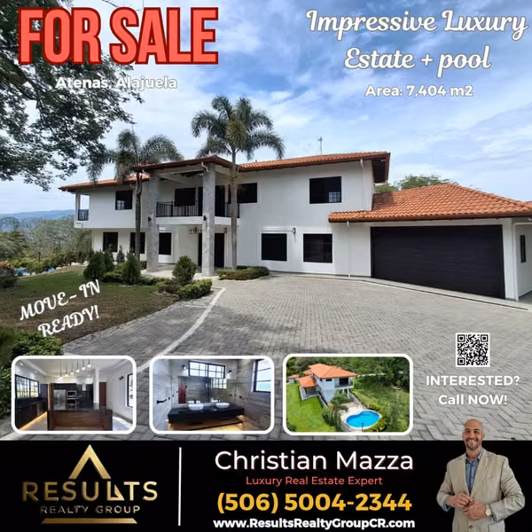 MOVE-In Ready! Impressive Luxury Estate w/ Pool in Atenas!