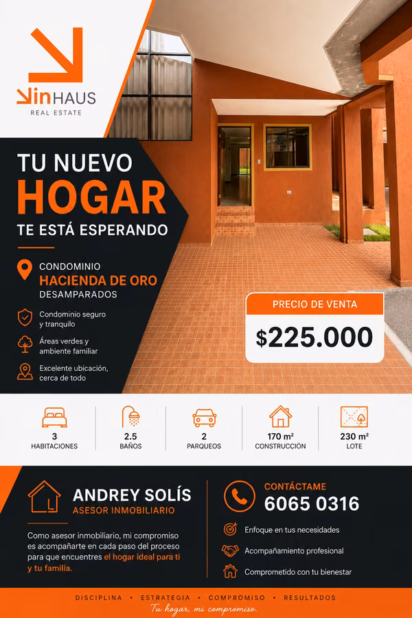 Venta de casa en Desamparados-AS