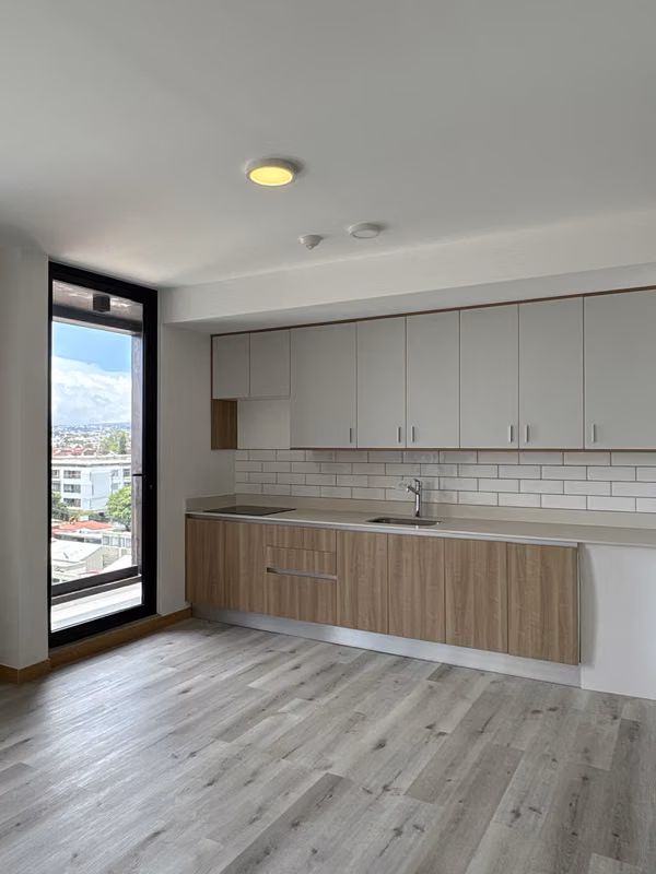 Alquiler de apartamentos nuevos para estrenar en Escalante de 1 habitación