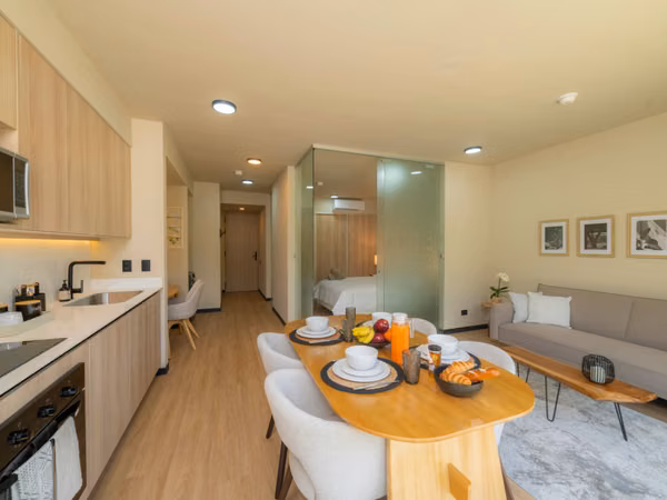 1 bedroom apartment with furnished garden