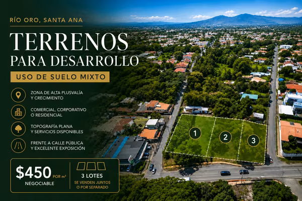 Mixed-Use Development Lots for Sale – Río Oro, Santa Ana