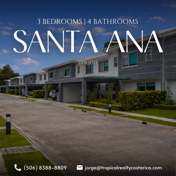 Modern 3-Bedroom En-Suite Home for Rent in Santa Ana | US$2,700