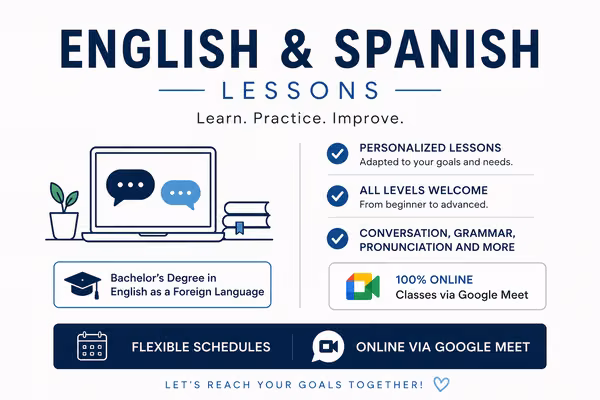 English or Spanish tutoring