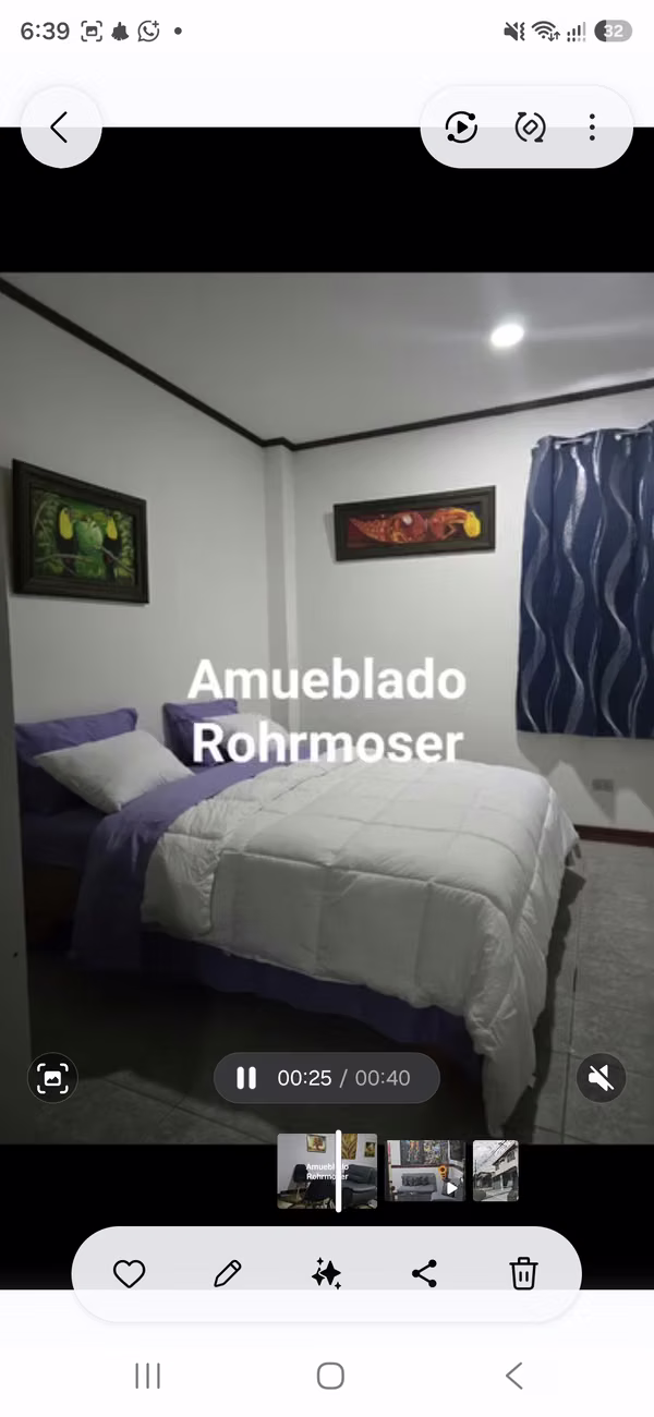SE ALQUILA APARTAMENTO AMUEBLADO ROHRMOSER
