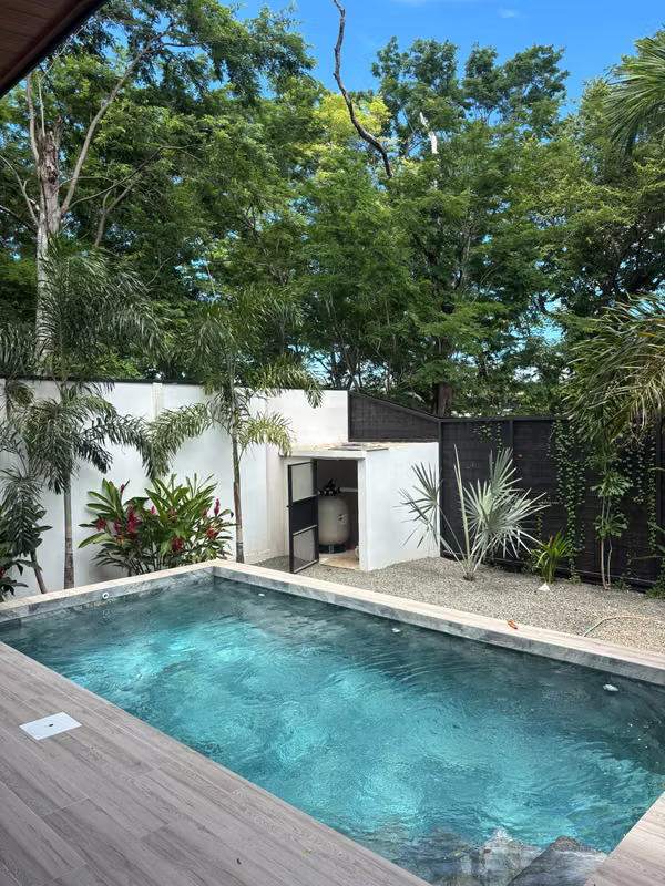 New furnished tropical house for rent only 2km from Playa Grande
