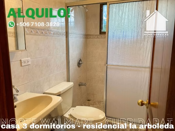 ALQUILO! Exclusiva Casa de 1 Piso – Norte de Walmart Curridabat