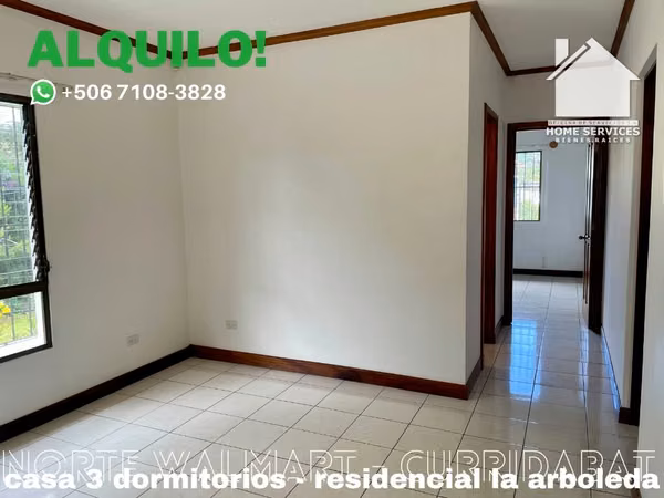ALQUILO! Exclusiva Casa de 1 Piso – Norte de Walmart Curridabat