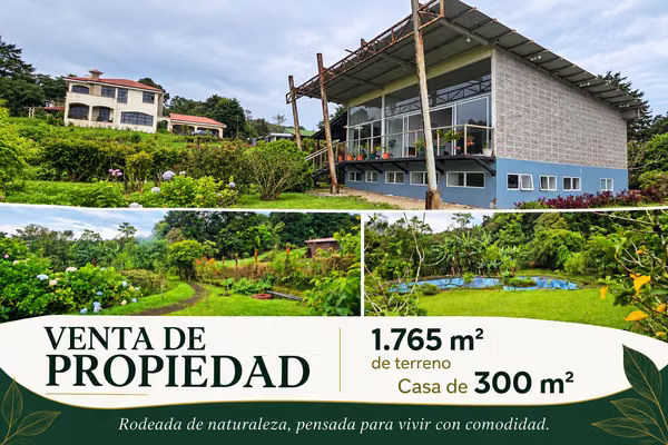 Vendo casa con amplio terreno en San Isidro de Heredia
