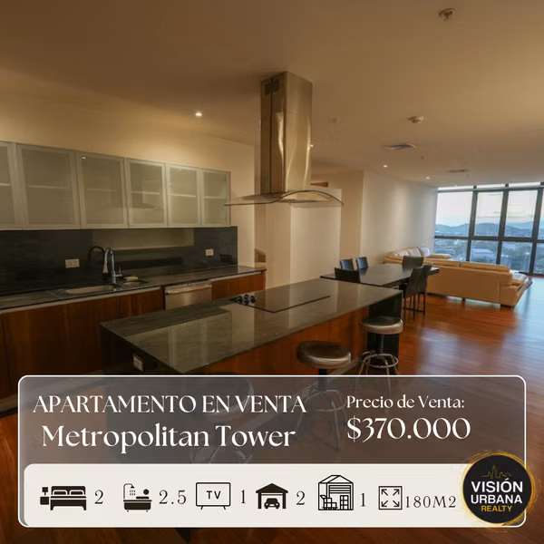 Apartamento de 2 Habitaciones + Sala de TV en Metropolitan Tower