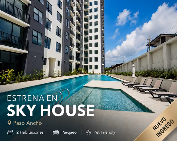 Alquiler Apartamento en Paso Ancho | 2 Habitaciones | Sky House