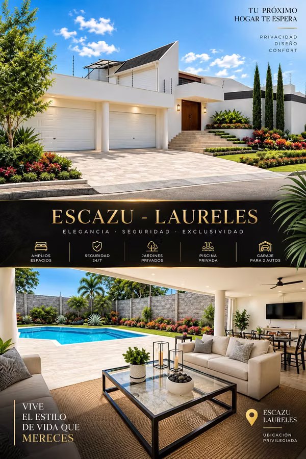 LOS LAURELES – SAN RAFAEL DE ESCAZÚ | SINGLE-STORY PRIVATE RESIDENCE WITH POOL · COMMERCIAL USE