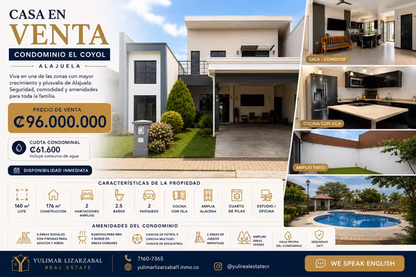 Casa en Venta | Condominio El Coyol, Alajuela
