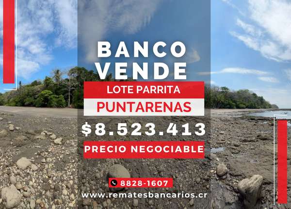 Lot for sale for development in Esterillos, Parrita, Auction
