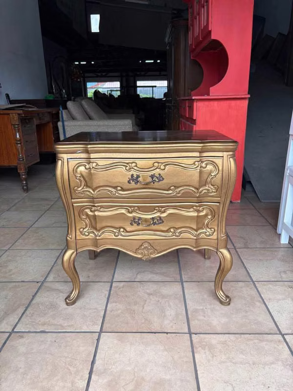 Vintage table Old, Assistant or Night in Wood brand SANFORD, imported as New Month 69 cm width X 42 cm background X 70 cm High