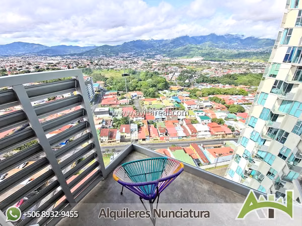 Apartamento amueblado de 2 habitaciones | Secrt Sabana | AC