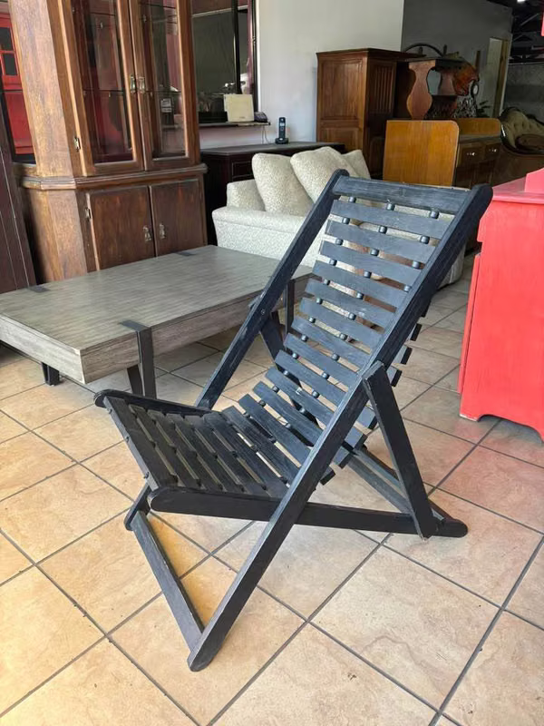 Butaca or Plegable Chair of MASAYA & amp; CO in Teca Wood, as New
