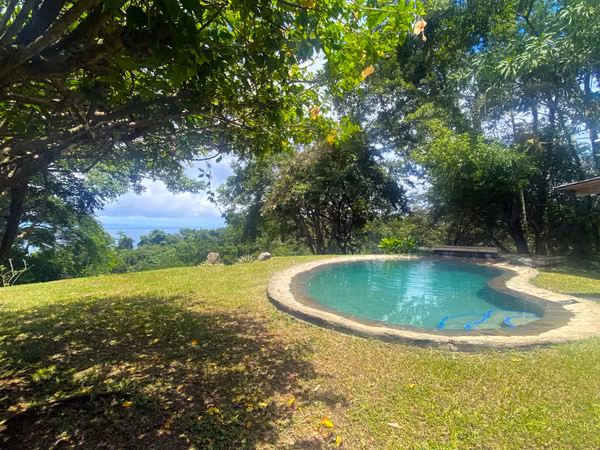 Amazing Ocean View Property with Exceptional Development Potential & Boho Home, Rustic Cabin and Pool in Delicias Near Montezuma