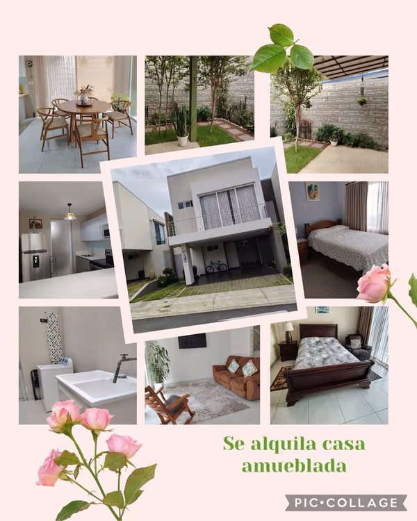 Casa amueblada en condominio