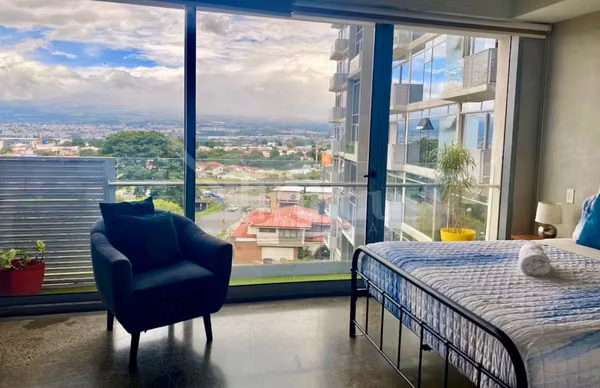 Apartamento tipo estudio amueblado en Condominio, Rohrmoser – Piso 7