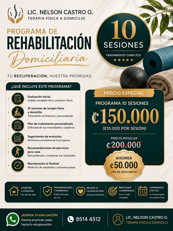  Servicio de Fisioterapia a Domicilio