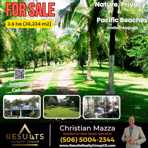 The Costa Rican Dream – Nature, Privacy & Pacific Beaches!