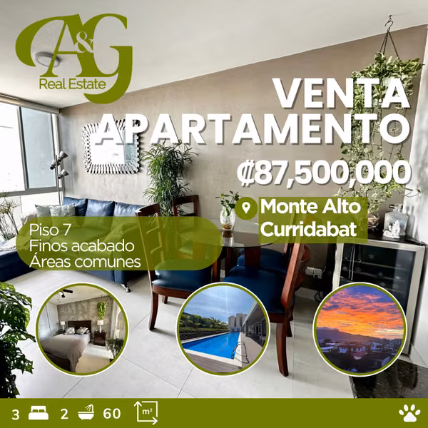 Venta Apartamento Condominio Monte Alto, Curridabat. VC410