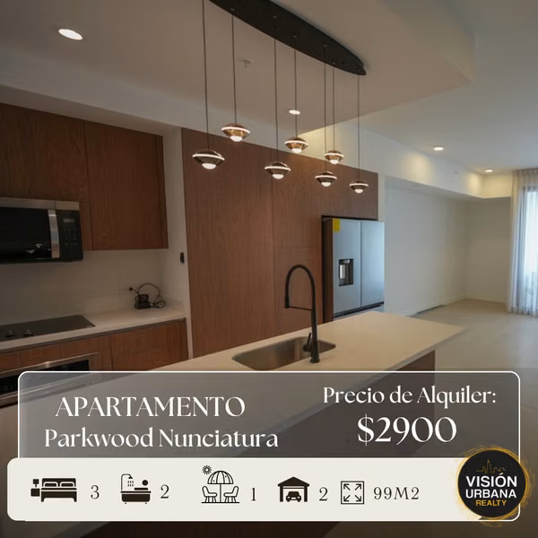 Apartamento de 3 Habitaciones en Torre Parkwood Nunciatura