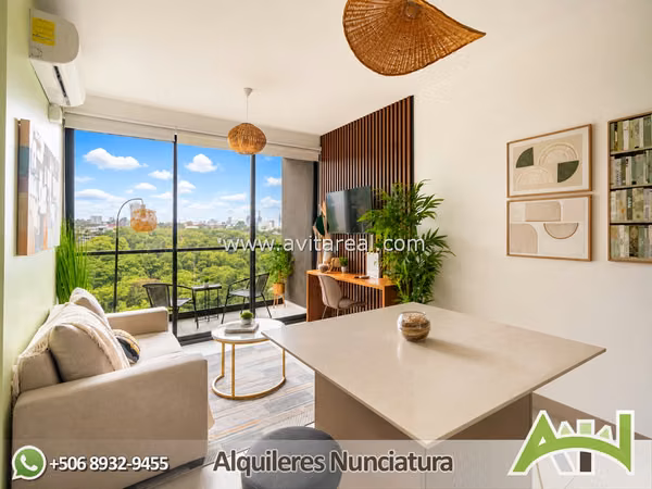 Apartamento amueblado de 1 habitacion | Nucleo Sabana | AC