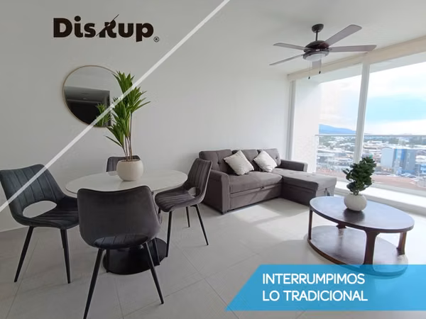 Furnished apartment for rent in a condominium located in Uruca.