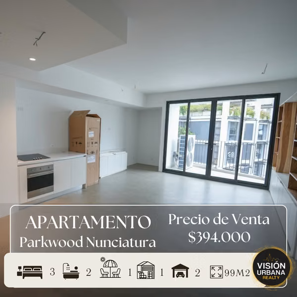 Apartamento para Estrenar de 3 Habitaciones en Torre Parkwood