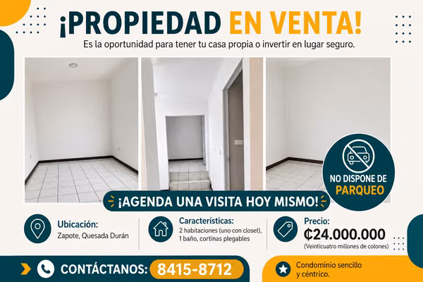 Sale of Apartment in Zapote