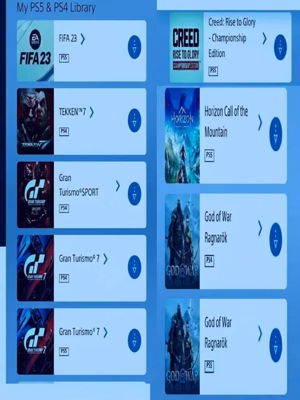 Juegos digitales de PS4/PS5