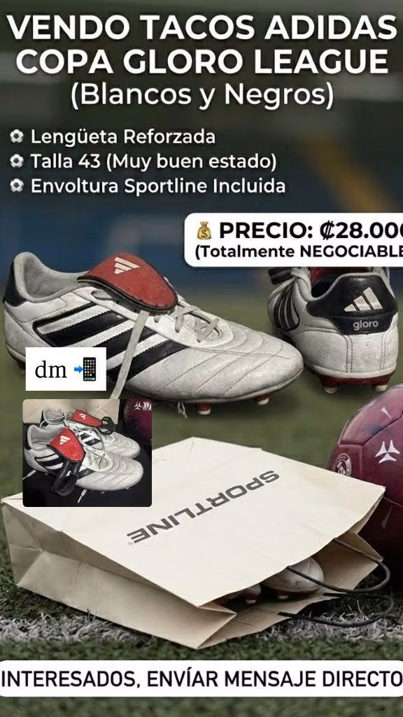 Tacos de futbol adidas Copa Gloro 2 FG.