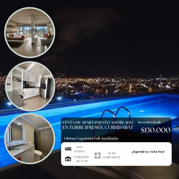 OPORTUNIDAD-Se Vende Apartamento, Full Amoblado en Condominio de Curridabat-2