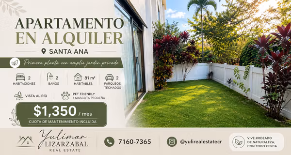 First Floor Apartment with Spacious Private Garden for Rent | Santa Ana