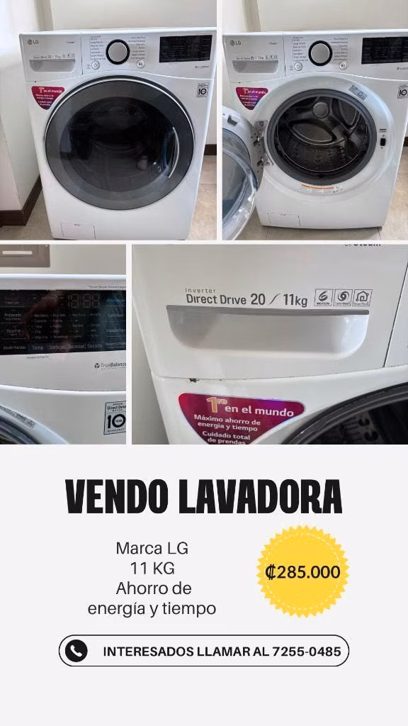 VENDO LAVADORA LG EXCELENTE ESTADO