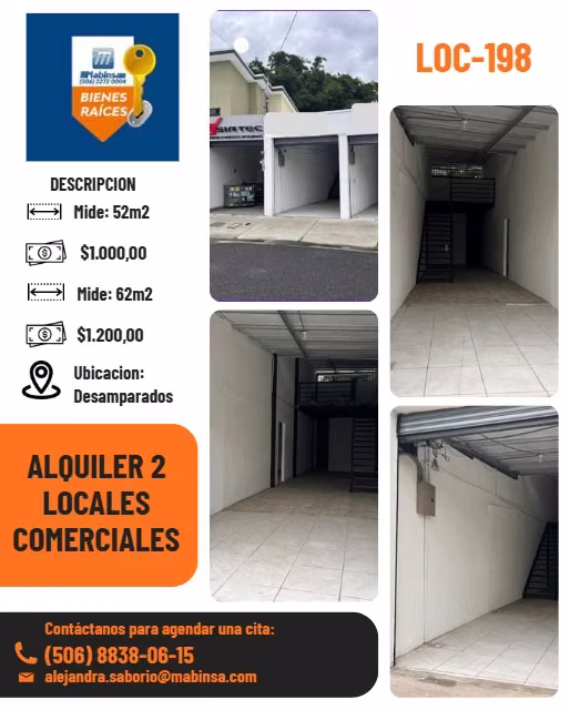 LOC-198 RENTAL 2 COMMERCIAL PREMISES UNPROTECTED