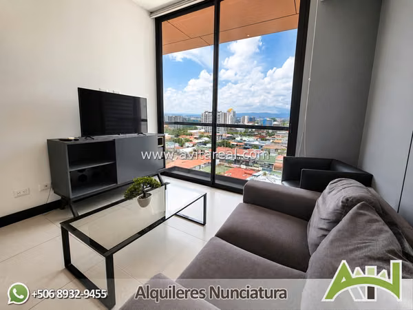 Apartamento amueblado de 1 habitacion | Torre Rohrmoser