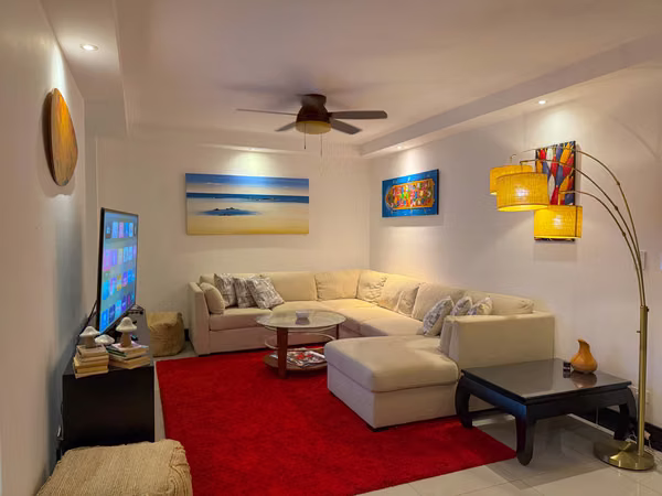 Sale Furnished Apartment 2 Hab - 124; Condominium Del Río, Brazil of Santa Ana - 124; 129 m ² + 2 