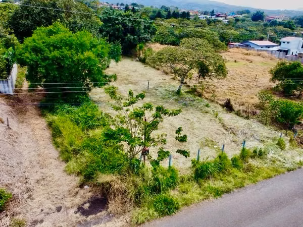 Listo para Construir: Lote Plano, Privado, con Agua, Elec & Vista Incluidos-1,221m² — San Isidro de Grecia