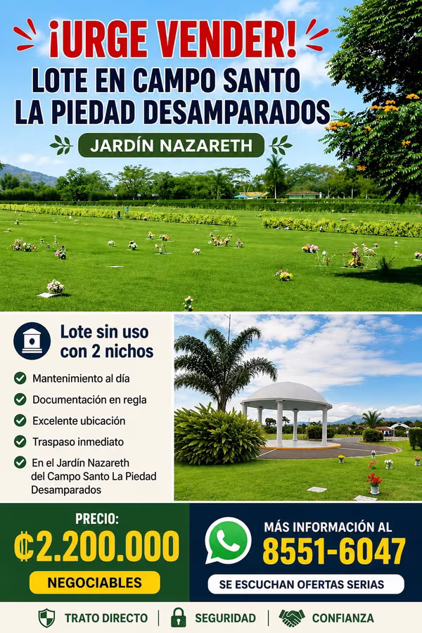 Sale Lot in Campo Santo La Piedad Desparados