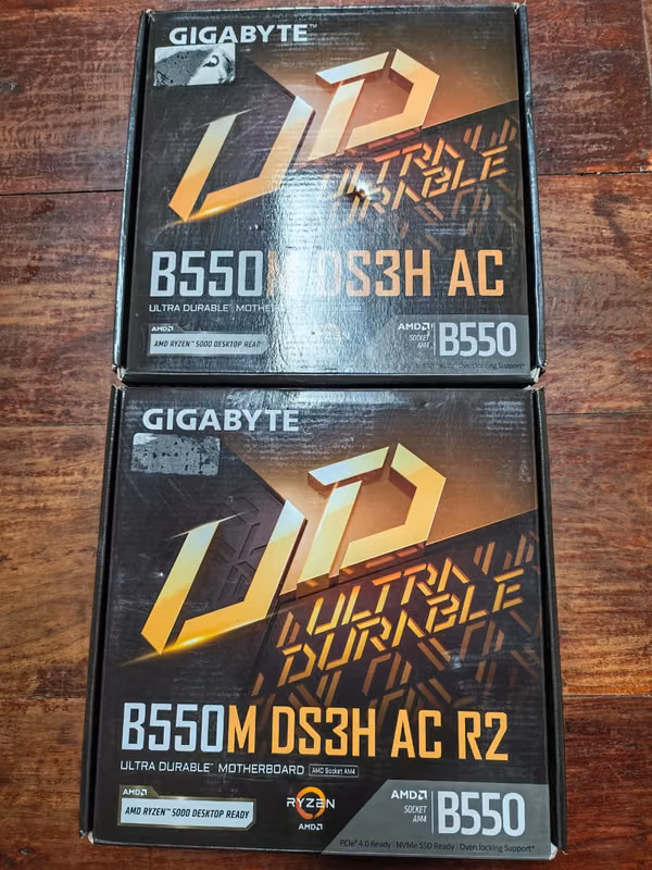 Tarjetas madre motherboard AMD AM4 B550M DS3H AC / R2 nuevas con garantía asch