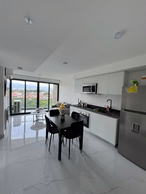 Beautiful apartment for sale of 2 rooms with view to the river and forest in Rorhmoser
