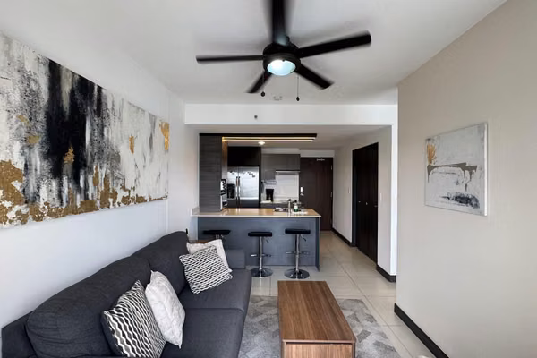 SE ALQUILA APARTAMENTO ESTUDIO CON DIVISION ,  Y HERMOSA VISTA |  FULL AMUEBLADO, BALCÓN Y HERMOSA VISTA |