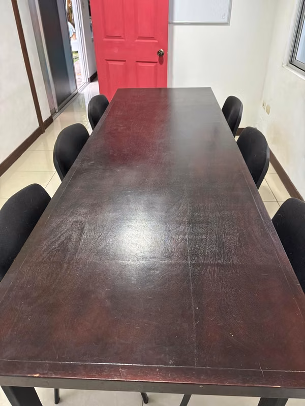 Meeting table with 6 chairs